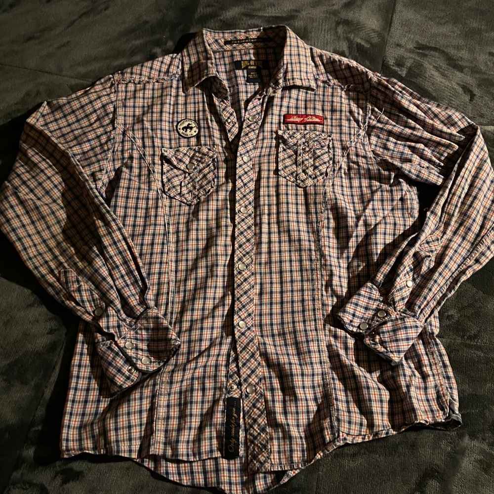 Ring of Fire California Rodeo Flannel Button Down